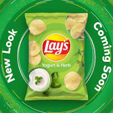 Lays Yogurt & Herb Potato Chips, 55g Rs. 60